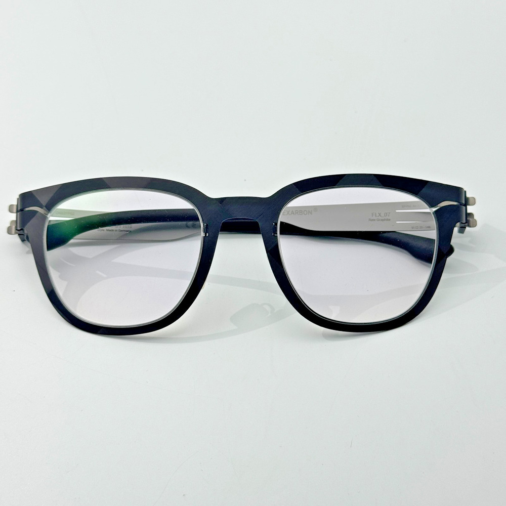 ic! Berlin Eyeglasses Frame FLX 07 IC5081 Graphite Round Pantos 51-21-145mm